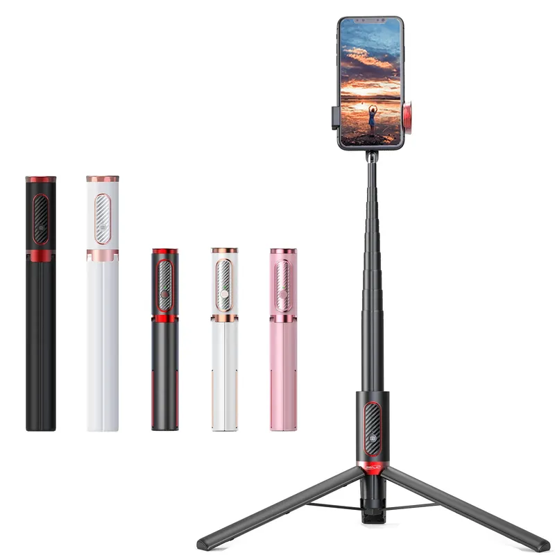 150 cm/81 cm Drahtlose Selfie Stick Stativ Telefon Ständer Halter Stativ für Mobile Ausziehbare Tragbare Aluminium Legierung für Smartphone