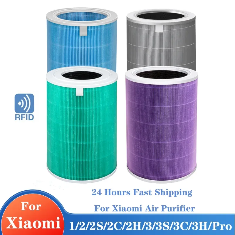 Luftreinigerfilter für Xiaomi Luftreiniger Mi 2/1/2S/3/3H/Pro Luftreiniger H13 Carbon HEPA Filter PM2.5 mit RFID-Ersatz