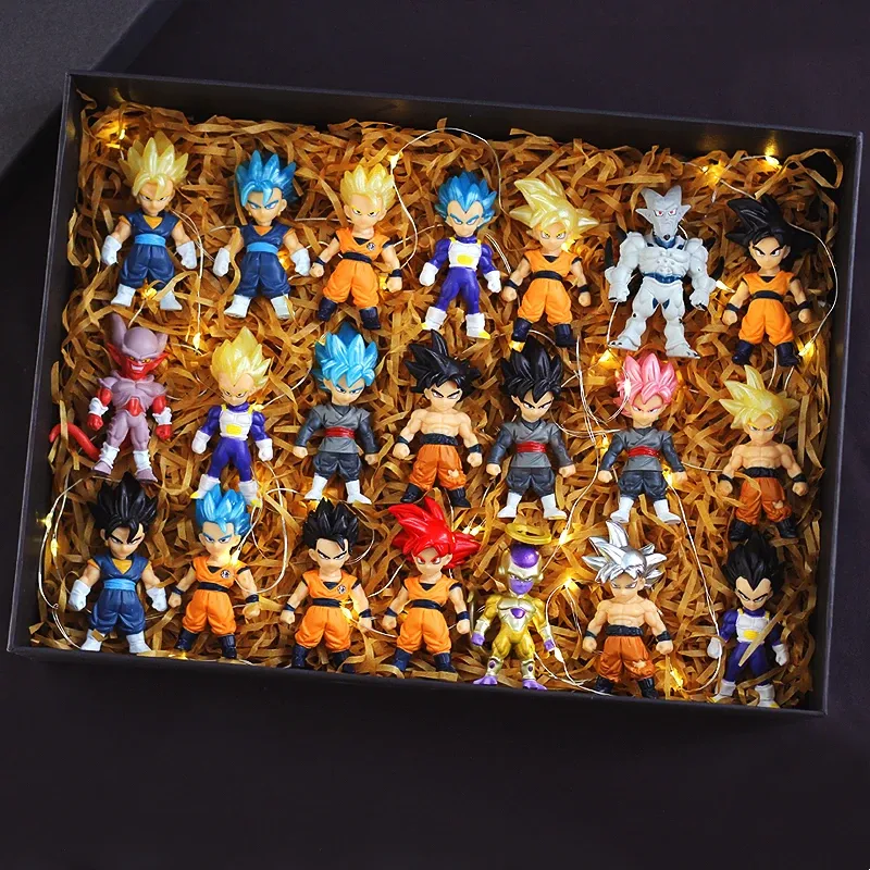 Dragon Ball Z Super Saiyajin Son Goku Anime Figur Son Gohan Vegeta Broly Piccolo Majin Buu Set Action Figur Modell Geschenke Spielzeug