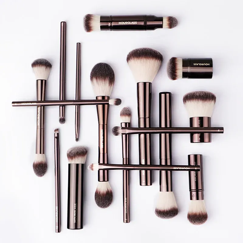 Sanduhr Make-up Pinsel Puder Foundation Concealer Rouge Bronzer Lidschatten Augenbrauen Eyeliner Bildhauer Pinsel