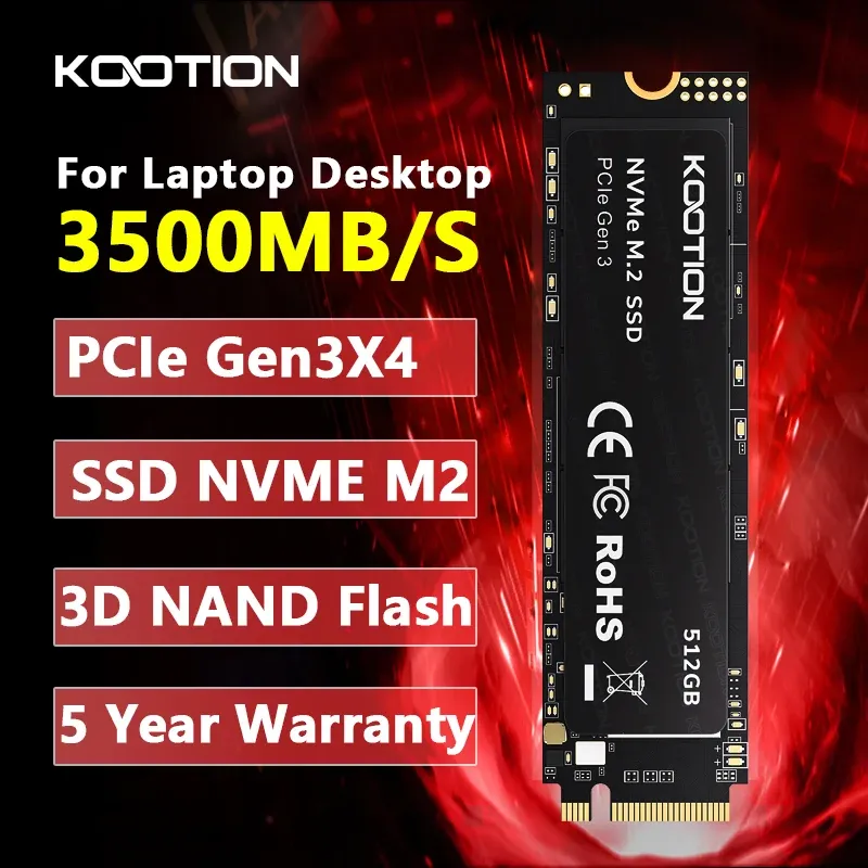 KOOTION X15 M.2 SSD 256GB 512GB 1TB SSD Solid State Drive M2 SSD M.2 NVMe PCIe Interne Festplatte Für Laptop Desktop MSI Dell HP