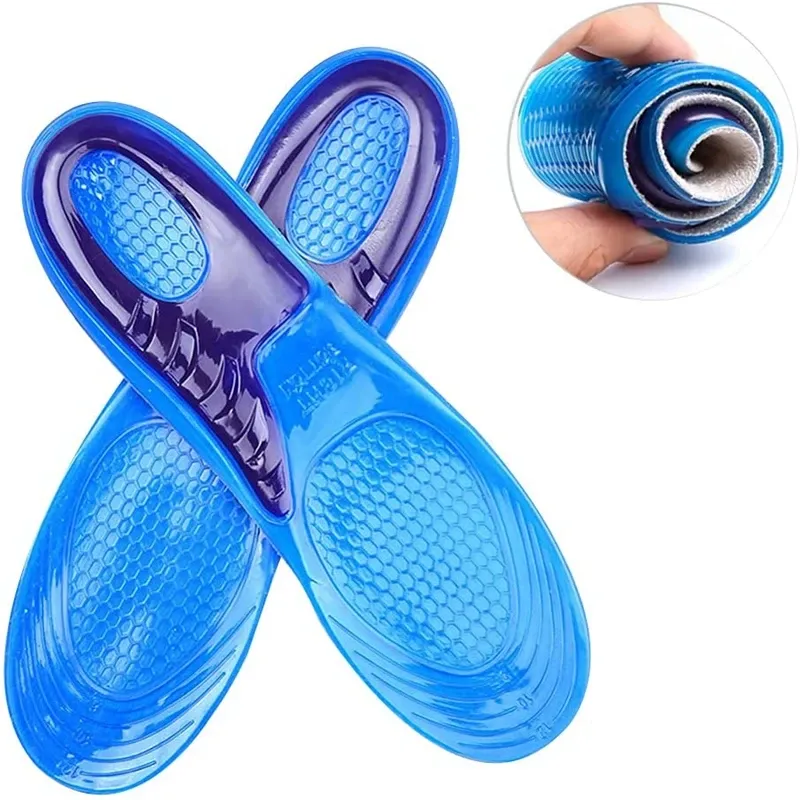 1 paar Silikon Einlegesohlen für Schuhe Orthesen Arch Support Einlegesohle Weiche Schuh Einsätze Sport Anti-slip Vorlage Für Mann frauen Schuh Sohle