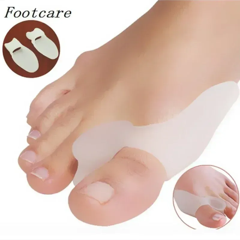 Silikon Gel Daumen Corrector Kleine Zehen Schutz Separator Valgus Finger Haarglätter Fußpflege Relief Pads Werkzeug