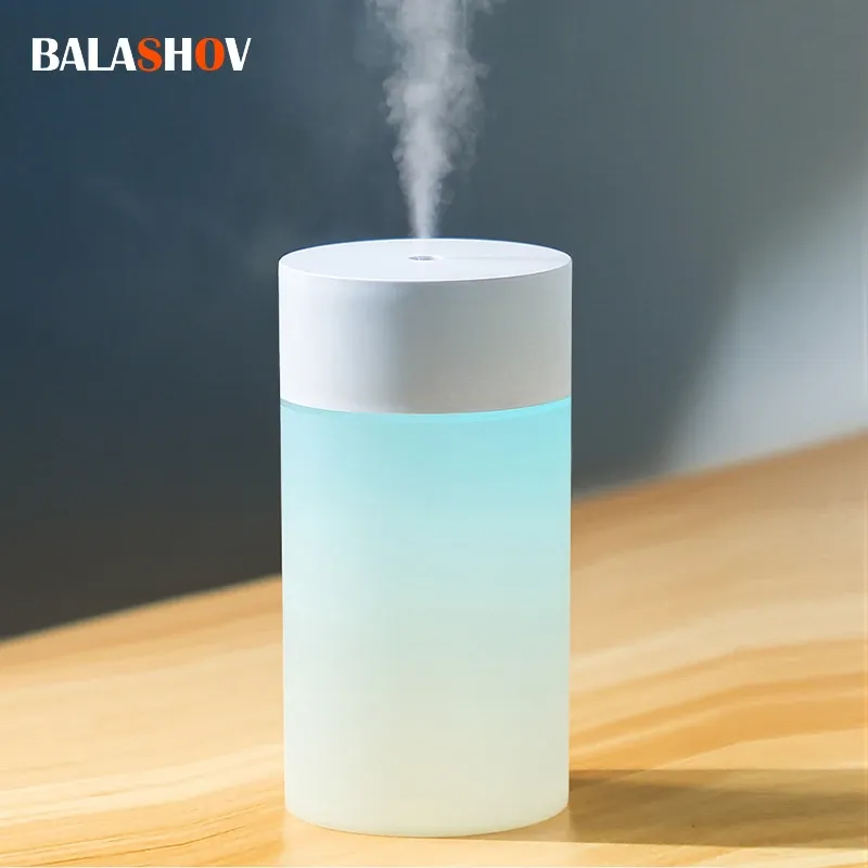 260ML USB Ultraschall-luftbefeuchter LED Lampe Mini Ätherisches Öl Diffusor Auto Purifier Aroma Anion Nebel Maker Mit Romantische licht