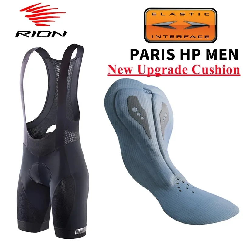 RION Radfahren Shorts Männer Ciclismo Masculina Trägerhose Elastische Interface Kissen Fern MTB Gepolsterte Shorts Strumpfhosen Slim Fit