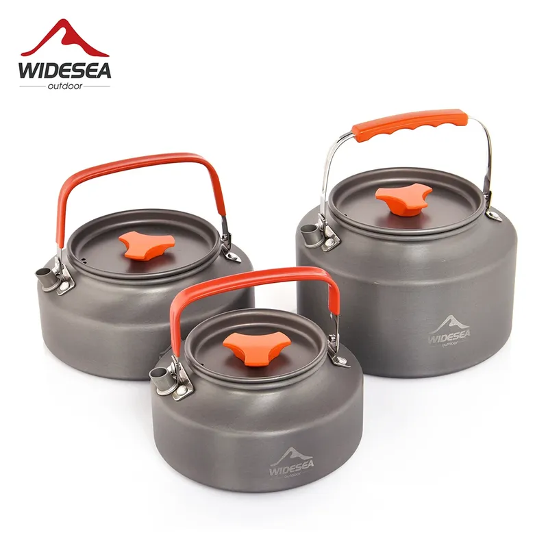 Widesea 1,1 L 2L 1,5 L Camping Wasserkocher Outdoor Kaffee Wasserkocher Geschirr Picknick Set Liefert Ausrüstung Utensilien Tourismus Kochgeschirr