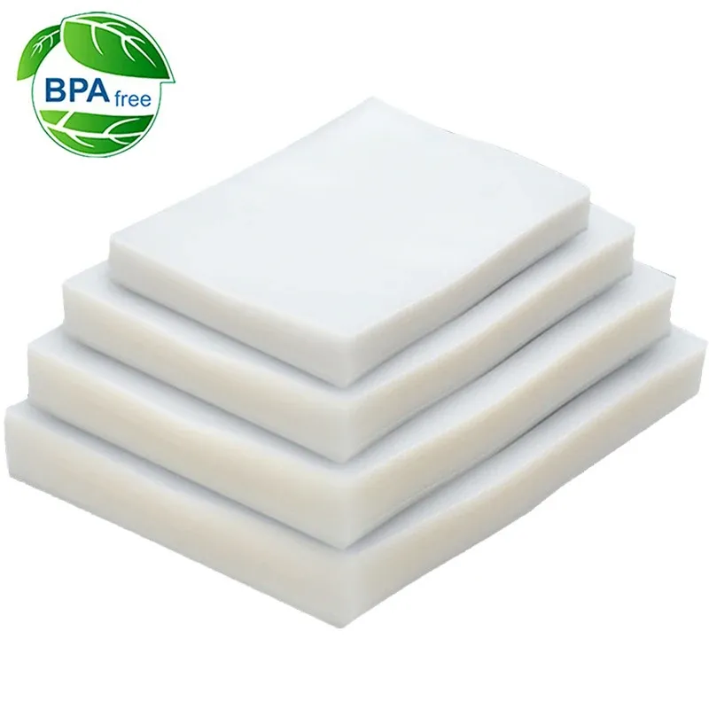 100 TEILE/LOS vakuumierer Kunststoff lagerung beutel für vakuum verschließmaschine für pack lebensmittel schoner Verpackung Rollen packer dichtung taschen