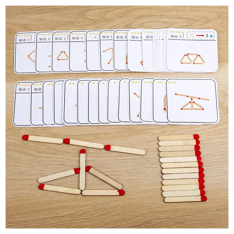 Montessori Spiele Puzzles Spiel Holz Spielzeug DIY Mathematik Geometrie Brettspiel Logic Denken Spiel Training Pädagogisches Spielzeug Für Kinder