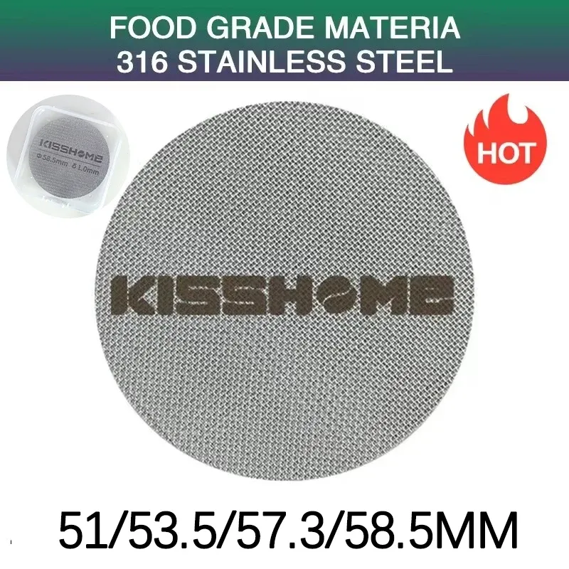 Wiederverwendbare Kaffee Filter Bildschirm Kontakt Dusche Bildschirm Puck Bildschirm Filter Mesh Für 51MM 54MM 58MM Siebträger espresso Maschine Werkzeug