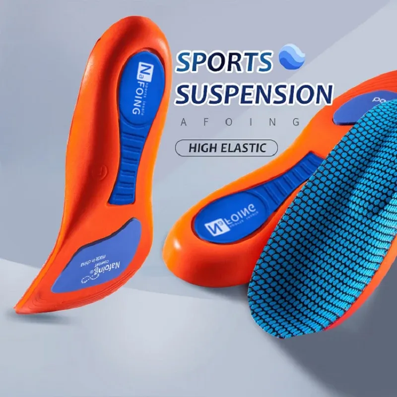 Sport Orthopädische Einlegesohlen für Füße Männer Frauen EVA Atmungsaktive Stoßdämpfung Schuhe Einlegesohle für Laufen Basketball Sport Pflege Pads