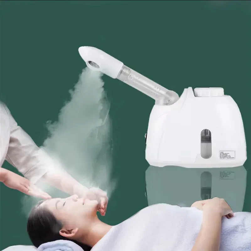 Ozon-Gesichtsdampfer, warmer Nebel, Luftbefeuchter für die Tiefenreinigung des Gesichts, Verdampfer, Sprühgerät, Salon, Zuhause, Spa, Hautpflege, Aufhellung