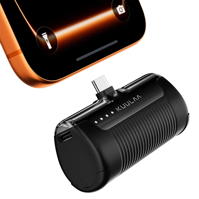 KUULAA Mini Powerbank 4500mAh - Tragbares Ladegerät für iPhone17 16 15 14 13 Pro Max & Samsung/Xiaomi - Externer Akku PowerBank