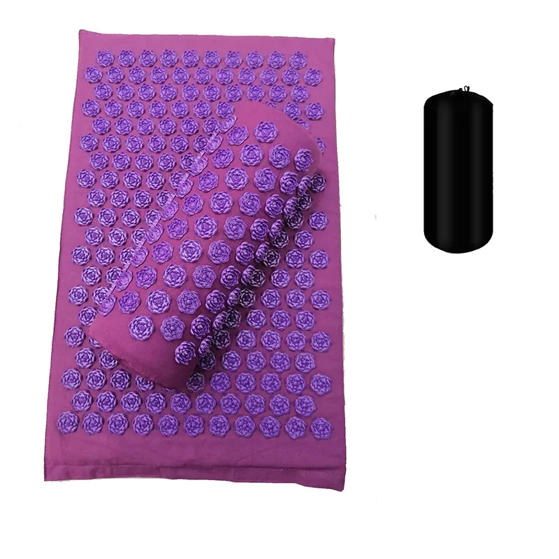 Massage Matte Shakti Matte Massage Yoga Matte Akupressur Lindern Stress Zurück Körper Schmerzen Spike Matte Akupunktur Massage Kissen