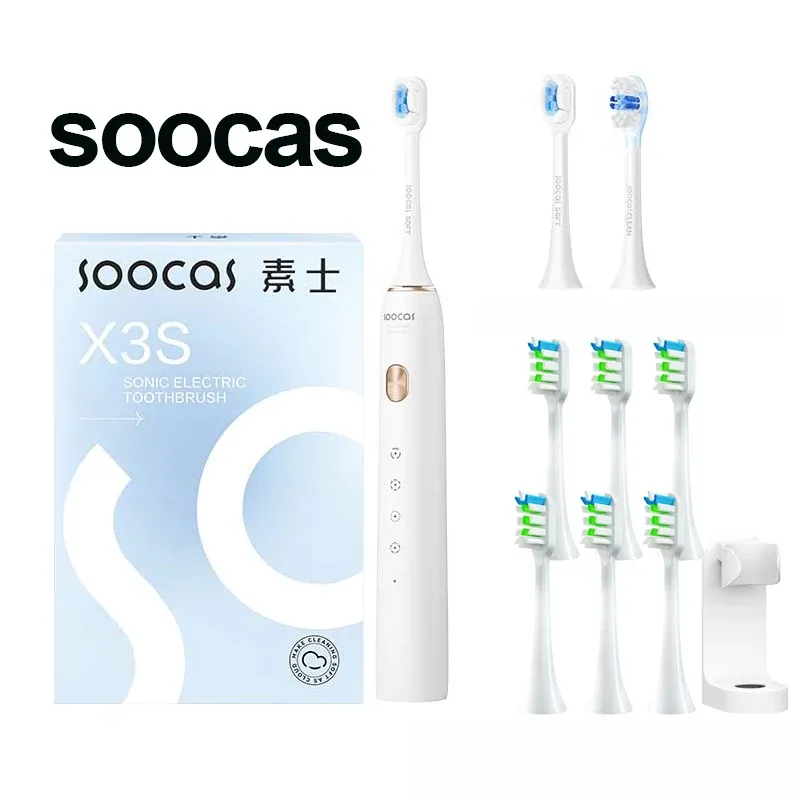 Soocas x3s Ultraschall elektrische Zahnbürste ipx7 wasserdicht Erwachsenen x3u Upgrade Smart Sonic Zahnbürste aktualisiert USB schnell aufladbar