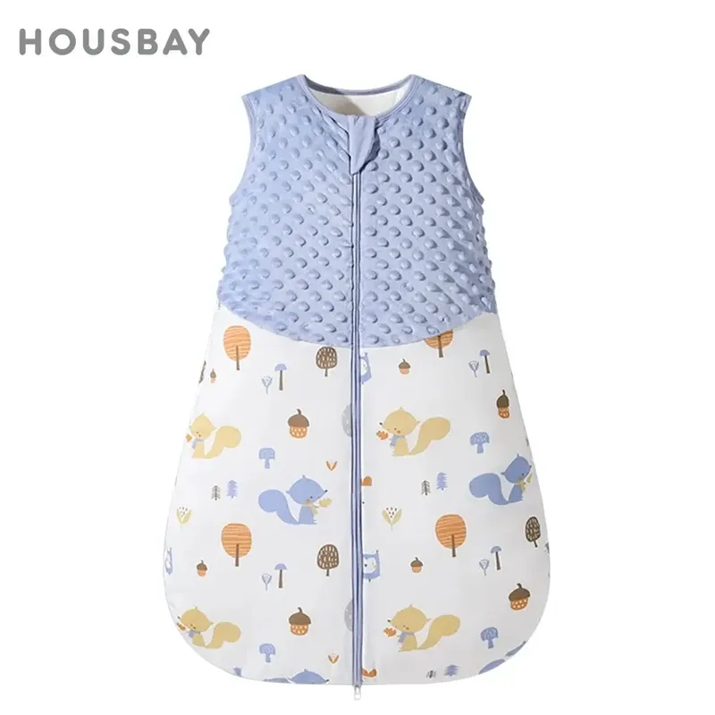 Baby Schlafsack 3-24Months Herbst Baby Schlafsack Decke 1,5 Tog Doudou Weiches Gefühl Seestern Shell Print Weste Stil