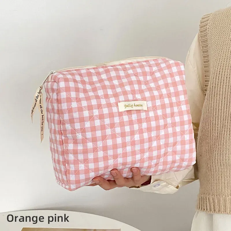 Große Kapazität Damen Kosmetiktaschen Fällen Casual Damen Kleine Aufbewahrungstasche mit Reißverschluss Weibliche Reise Clutch Bag Kleine Handtaschen