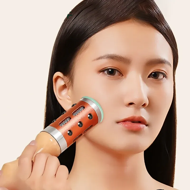 Warme Jade Straffen Haut Massage Traditionellen Moxibustion Therapie Wermut Kraut Moxa Stick Lodestone Roller Körper Schönheit Massager