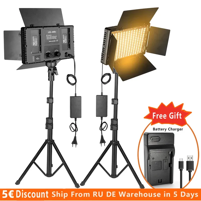 Nagnahz U800 LED-Fotostudioleuchte für Tiktok Youbute Game Live-Videobeleuchtung Tragbare Videoaufzeichnung Fotografie Panel-Lampe