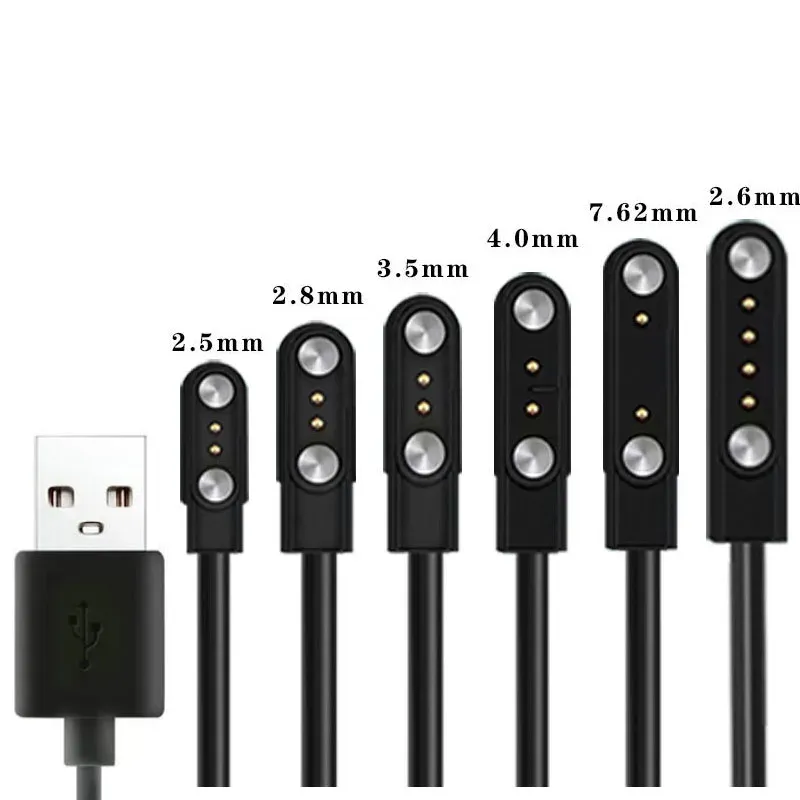 2 Pins 4 Pins Smartwatch Dock Ladegerät Adapter USB Ladekabel Kabel für Erwachsene/Kinder Smart Watch Power Ladekabel Zubehör