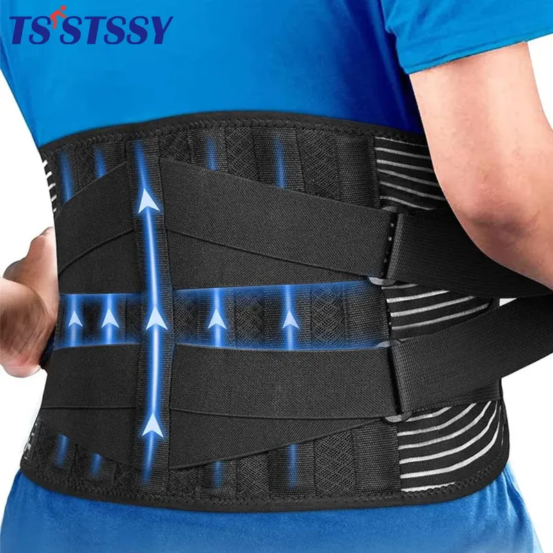 Doppel Zurückziehen Lenden Unterstützung Gürtel Taille Orthopädische Korsett Männer Frauen Wirbelsäule Dekompression Taille Trainer Brace Zurück Schmerzen Relief