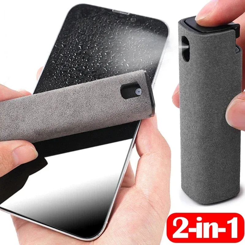 2In1 Mikrofaser Bildschirm Reiniger Spray Flasche Set für Telefon Ipad Bildschirm Staub Entfernung Reinigen Tuch Wischen Iphone Reinigung Brille Wischen