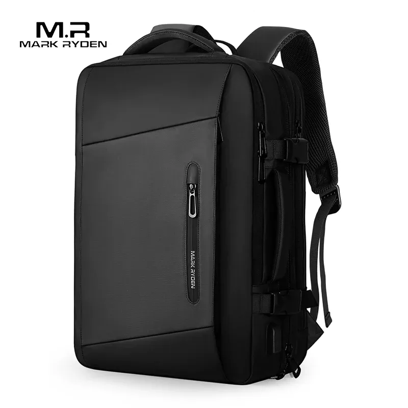 17-Zoll-Laptop-Rucksack, erweiterbar, für Herren, Business, zum Handgepäck, Flugzulassung, 40 l Reiserucksack