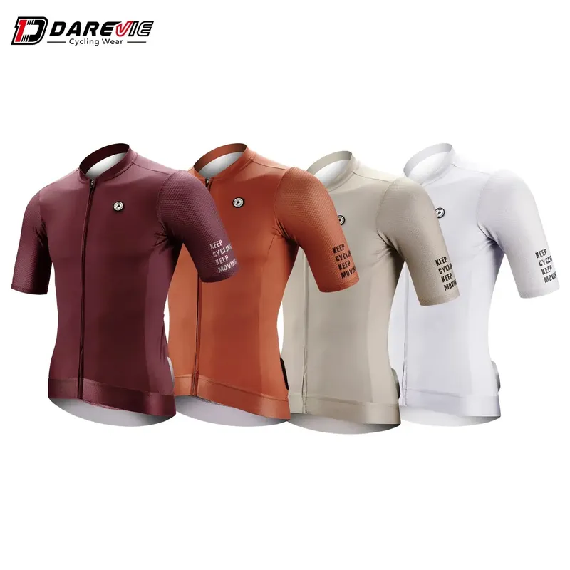 DAREVIE Radfahren Jersey Mode Frauen Radfahren Jersey SPF 50+ Mann Bike Jersey Hohe Qualität Weiche Atmungsaktive Radfahren Shirt MTB Straße