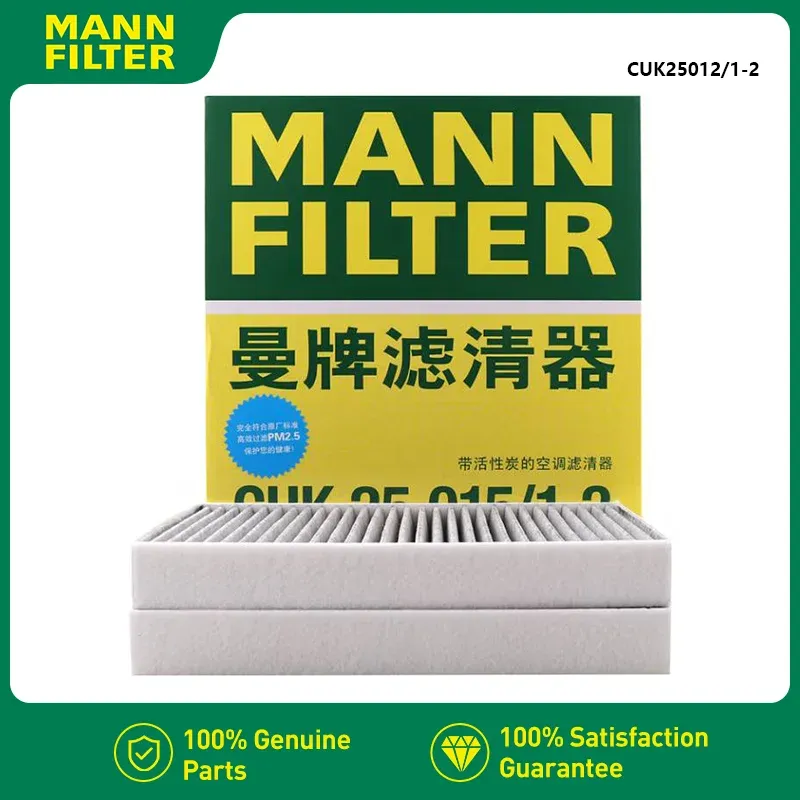 MANNFILTER CUK25015/1-2 Innenraumluftfilter, passend für Modell 3 Modell Y EV (2 Stück in 1 Packung)