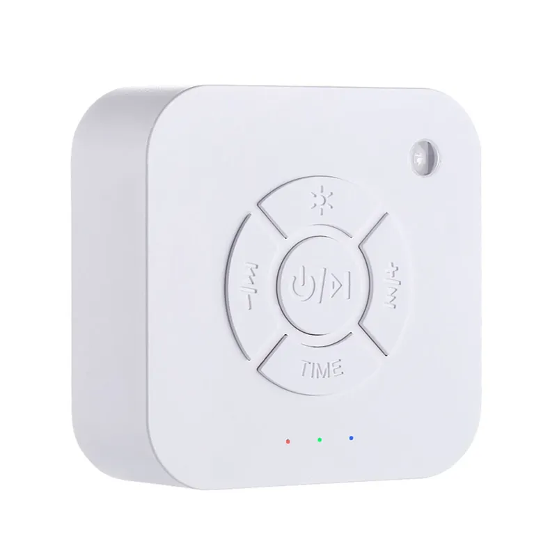 White Noise Sound Machine Schlafschnuller mit 9 beruhigenden Geräuschen, Atemlicht-Timer, Typ-C-Aufladung für Baby, Zuhause, Büro, Reisen