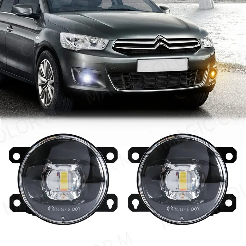LED-Nebels chein werfer für Citroen Ford Honda Suzuki Isuzu Mitsubishi Renault Auto Auto Nebels chein werfer 8000lm 30w weiß gelb 12V wasserdicht