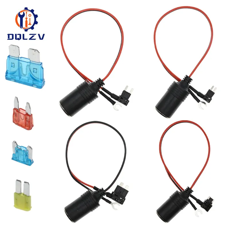 Universal Auto Zigarette Leichter Buchse Kleine Mini Medium Auto Schaltung Sicherung Box Collector Ladegerät Kabel für GPS Dash Cam