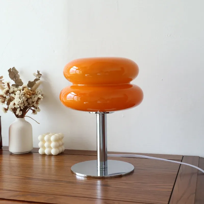 Macaron Glas Tischlampe Trikromatik Dimmen Wohnzimmer Atmosphäre Lampen Augenschutz Nachtlicht Mädchen Schlafzimmer Nachttisch Dekor
