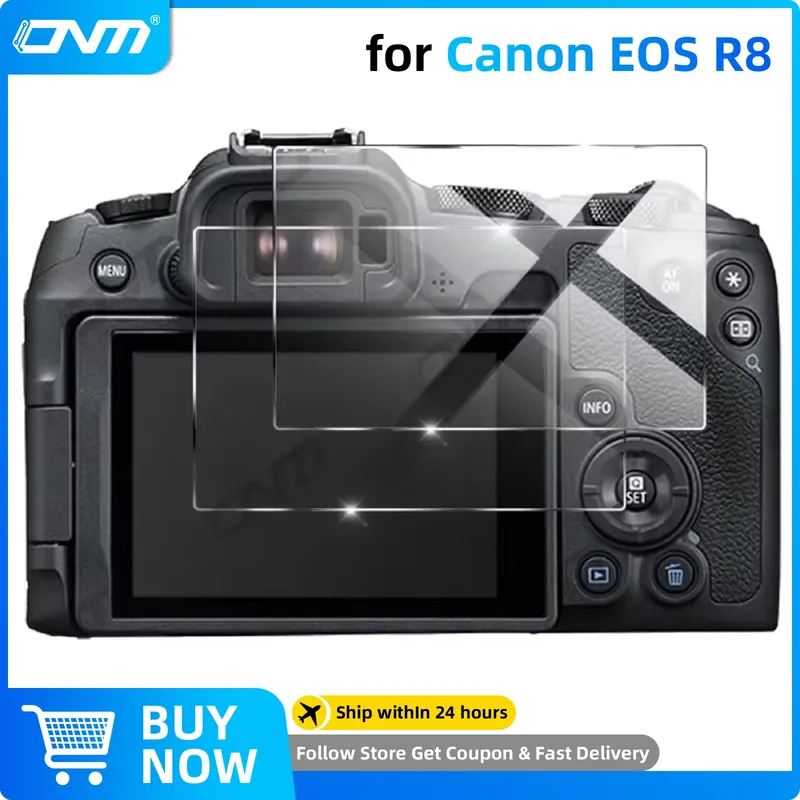 2PCS Gehärtetes Glas für Canon EOS R8 R7 R6 Mark II R50 R10 R5 RP Screen Protector Anti-Scratch schutz Film Zubehör