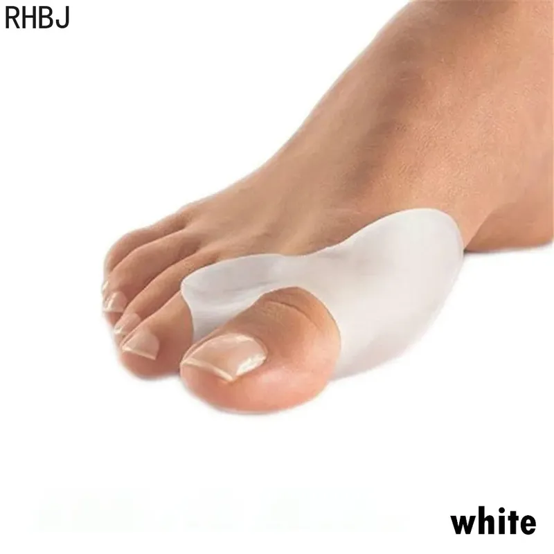 2Pcs Silikon Gel Daumen Corrector Bunion Fuß Zehe Hallux Valgus Schutz Separator Finger Haarglätter Teller Fußpflege Werkzeug
