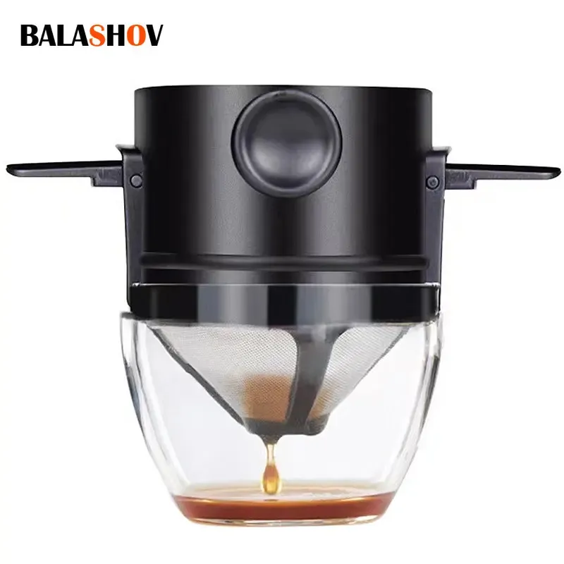 Tragbare Kaffee Filter Wiederverwendbare Trichter Tee-ei Edelstahl Tropf Kaffee Tee Tropf Für Home Office Outdoor Trave