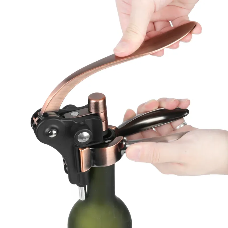Bar hebel Korkenzieher Zink legierung Barware Kaninchen förmiger Wein öffner Flaschen öffner