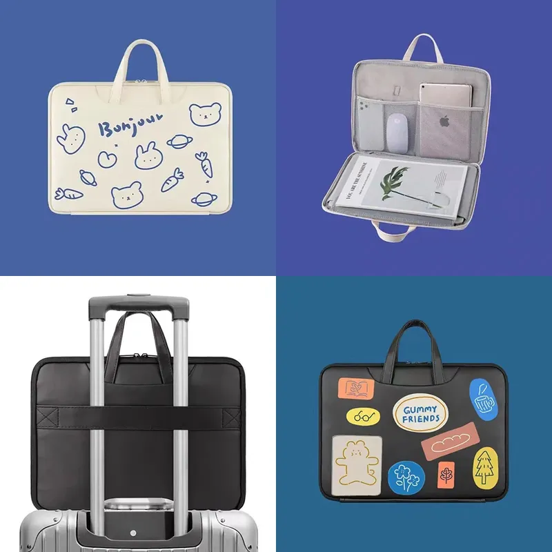 Laptop tasche 13,3 15,6 15 Zoll wasserdichte stoß feste Notebook-Hülle für MacBook Air Pro 13 15 Dell Xiaomi Huawei Handtasche Aktentasche