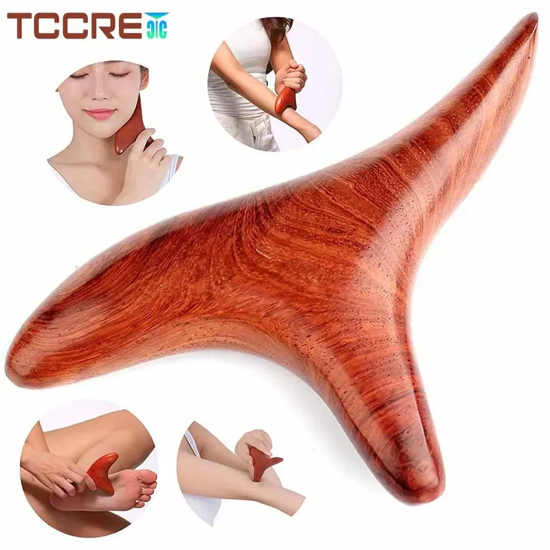 Holz Triggerpunkt Massage Gua Sha Werkzeuge, professionelle Lymphdrainage Werkzeuge, Holz Therapie Massage Werkzeuge für Hinterbein Hand Gesicht