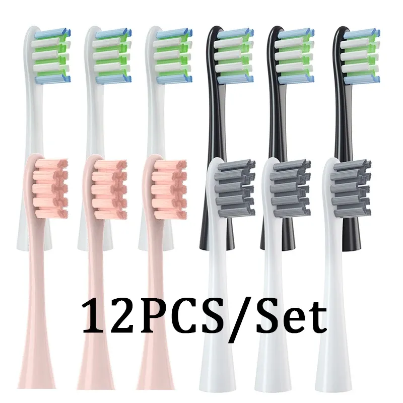 12 Ersatzbürstenköpfe für Oclean X/ X PRO/ Z1/ F1/ One/ Air 2/SE Sonic Electric Zahnbürste DuPont Weiche Borstendüsen