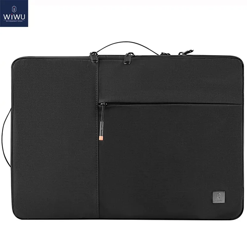 WIWU Neue tragbare Laptop-Hülle 13 14 Doppelschicht-Laptoptasche für MacBook Air 15 Air 13 2025, wasserdichte Tasche für Laptop 15,6