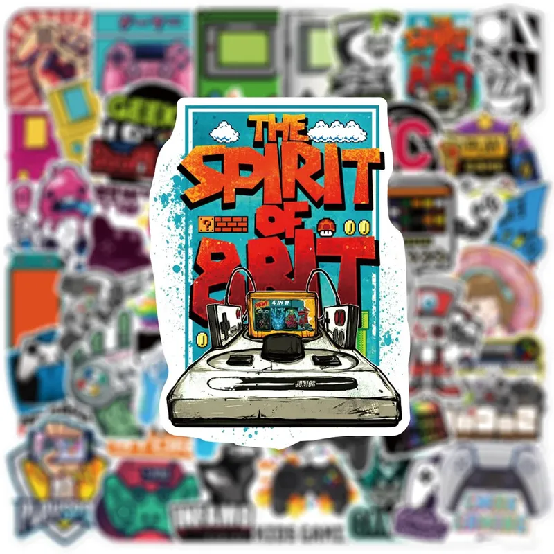 10/30/50 stücke coole Vintage Videospiel Aufkleber Aufkleber Graffiti Skateboard Laptop Telefon Auto Retro wasserdichte Aufkleber Kind klassisches Spielzeug
