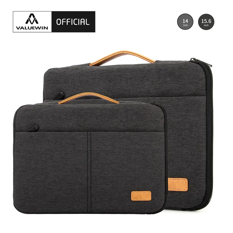 Laptop-Hülle, 14 15,6 Zoll, Notebook-Tasche für MacBook, HP, Dell, Acer, stoßfest, Computer-Aktentasche, Reise- und Business-Herrentasche