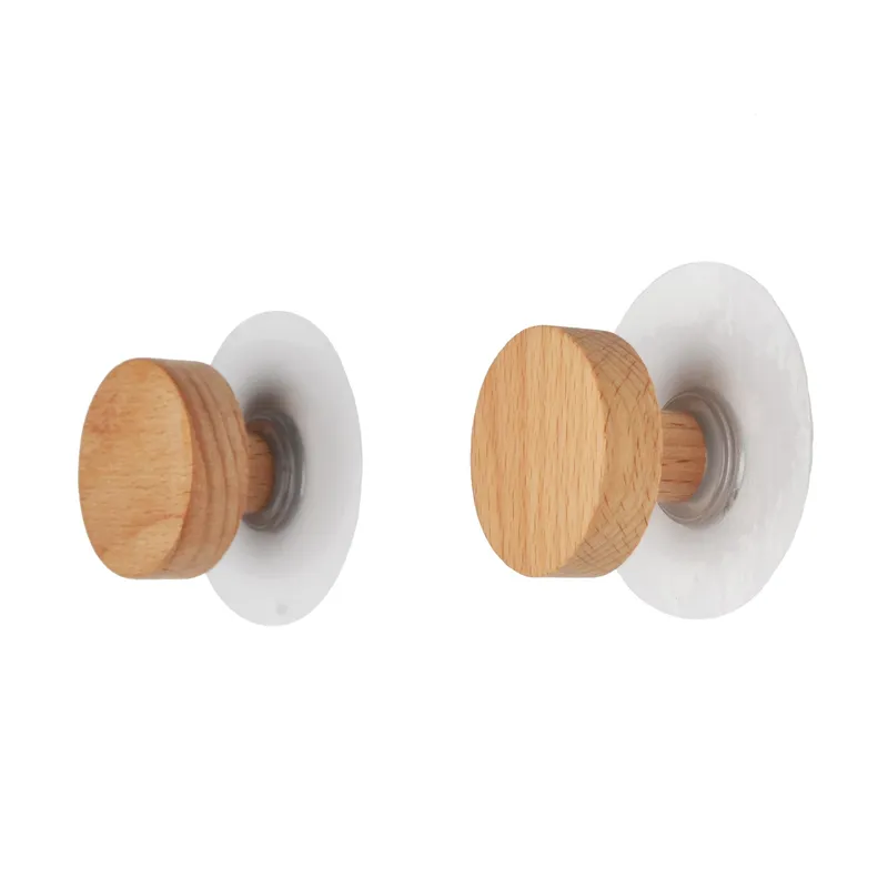 Holzhaken, geometrische Form, Holzwandhaken, Kleiderbügel aus Holz zum Aufhängen von Kleidung, Mütze, Schals und Handtüchern im Schlafzimmer,
