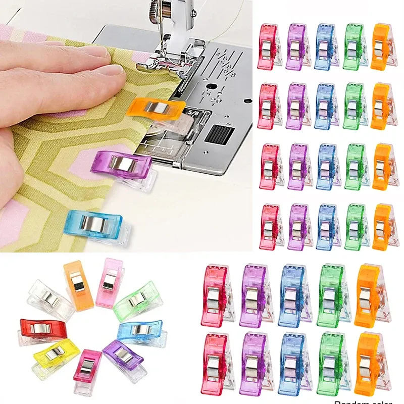 50PCS Nähen Clips Bunte Clips Mehrzweck Kunststoff Handwerk Häkeln Stricken Sicherheit Kleidung Clips Farbe Bindung Clips Papier