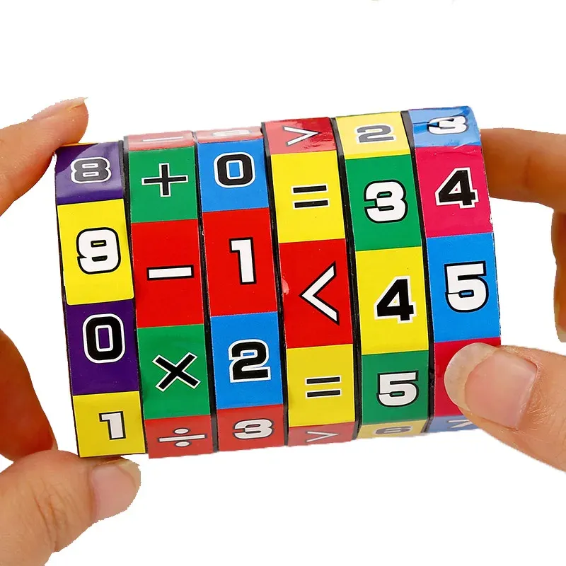 Montessori Magischer Zylinder Mathematik Zahlen Würfel Arithmetik Spielzeug Kinder Mathematik Zählen Spiel Puzzle für Kinder Bildung Lernen