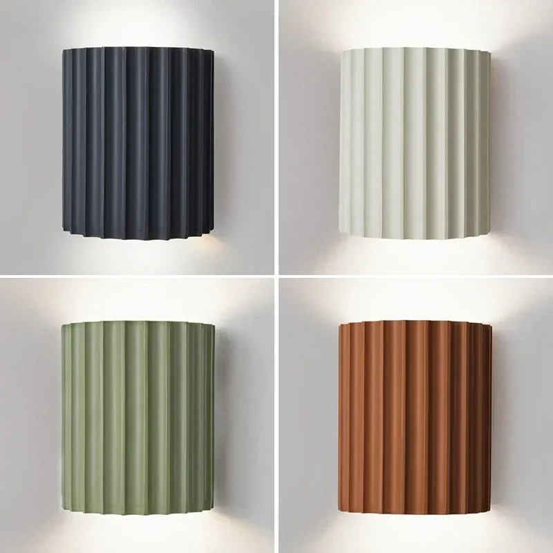 Nordic Moderne Harz Wand Lampe Innen Wand Beleuchtung Schlafzimmer Nacht Lampe Haushalt Hintergrund Dekoration Wohnzimmer Wand Licht