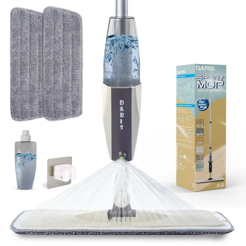 Spray Mop Besen Set Magische Flache Mops für Boden Hause Reinigung Werkzeug Besen Haushalt mit Wiederverwendbare Mikrofaser Pads Rotierenden Mopp