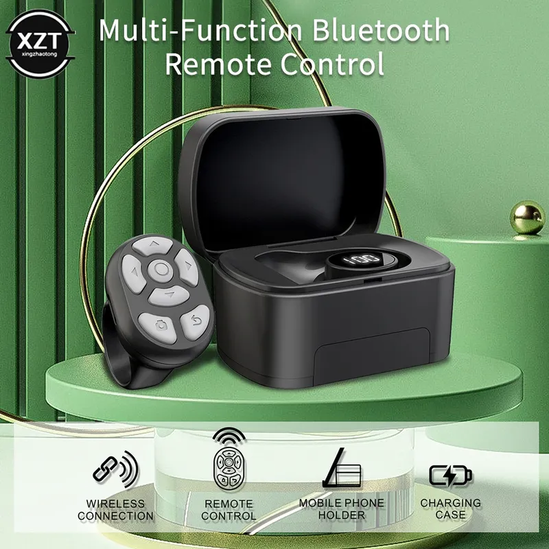 Für Tiktok Ring Bluetooth-kompatible Fernbedienung Fingers pitze Selfie Video Controller automatische Seite Turner Surfen für Telefon