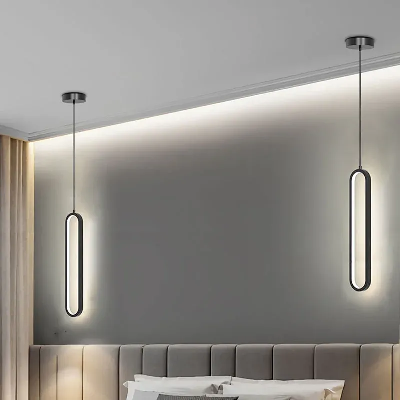 Moderne minimalist ische LED Pendel leuchte Kronleuchter für Schlafzimmer Restaurant Wohnzimmer Gold schwarz Hängelampen Dekoration LED Glanz