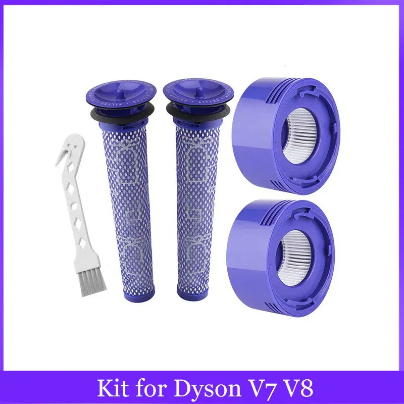 Für Dyson V7 V8 Akku-Staubsauger Ersatz-Vorfilter und Nachfilter-Vorfilter + HEPA-Nachfilter-Kit-Zubehör